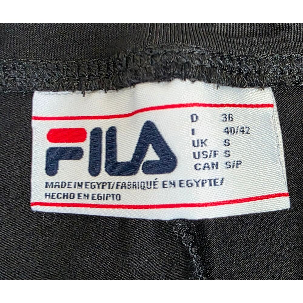 Fila Black Logo Pull-On Athletic Leggings - Picture 5 of 8